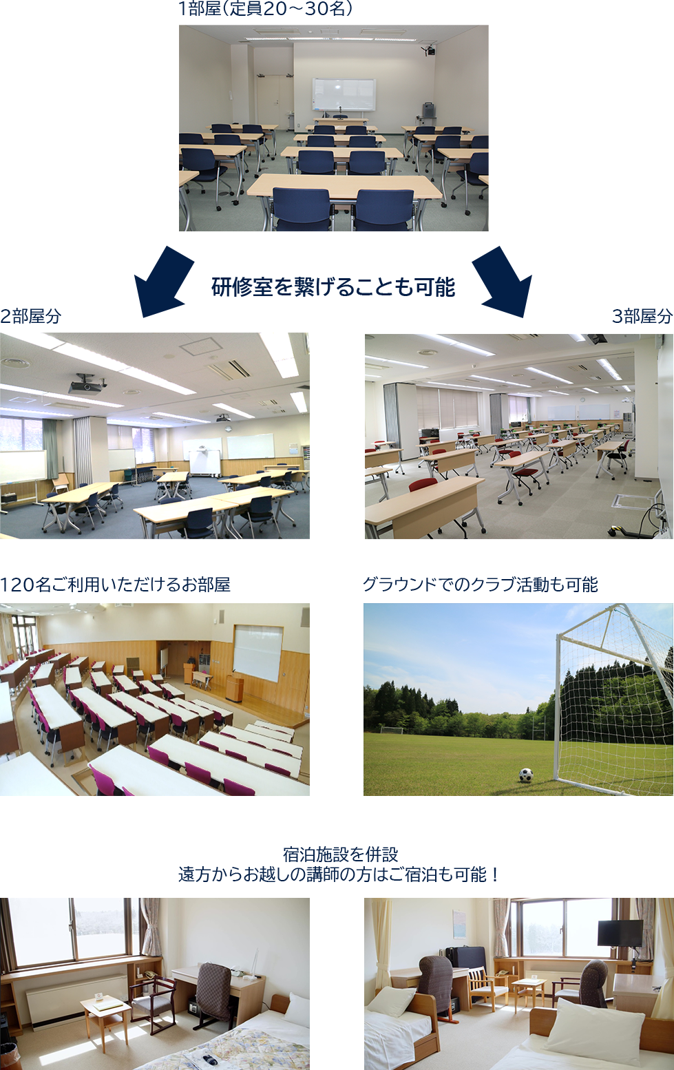 各お部屋の写真